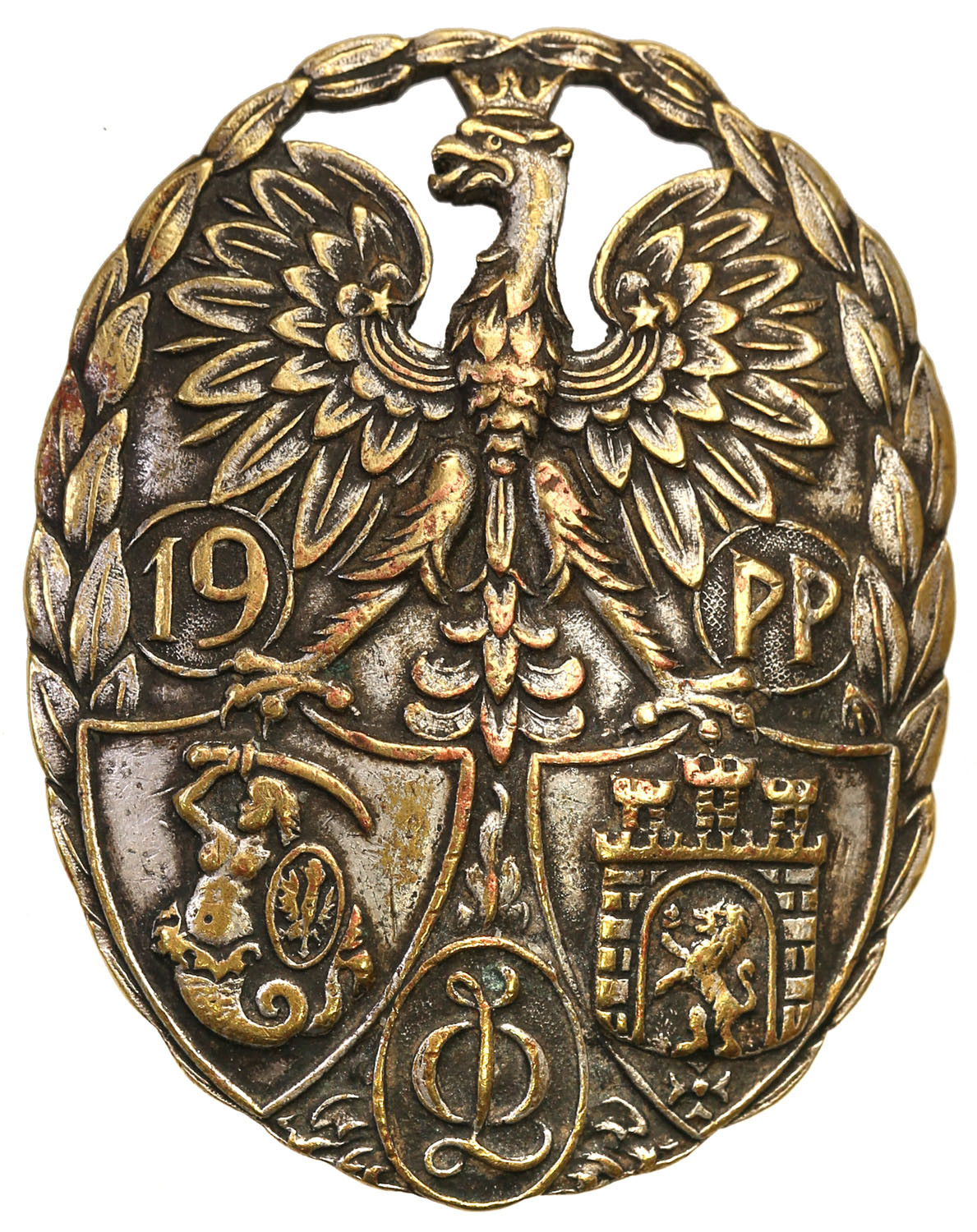 II RP. 19 Pułk Piechoty odznaka żołnierska - RZADKA